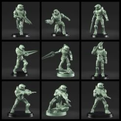 1:48 Scale Master Chief Miniatures - 3D Print Files