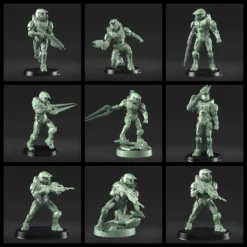 1:48 Scale Master Chief Miniatures - 3D Print Files