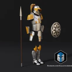 Bartok Medieval Commander Cody Armor - 3D Print Files -Galacticarmory Store MedievalCommanderCodyArmor2