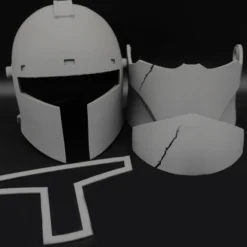 Bartok Medieval Commander Wolffe Helmet - DIY -Galacticarmory Store MedievalCommanderWolffe Disassembled scaled