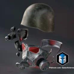 NCR Ranger Helmet - 3D Print Files -Galacticarmory Store NCRRangerHelmet Exploded