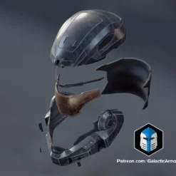 Reach Noble 6 Helmet - 3D Print Files -Galacticarmory Store Noble6Helmet Exploded