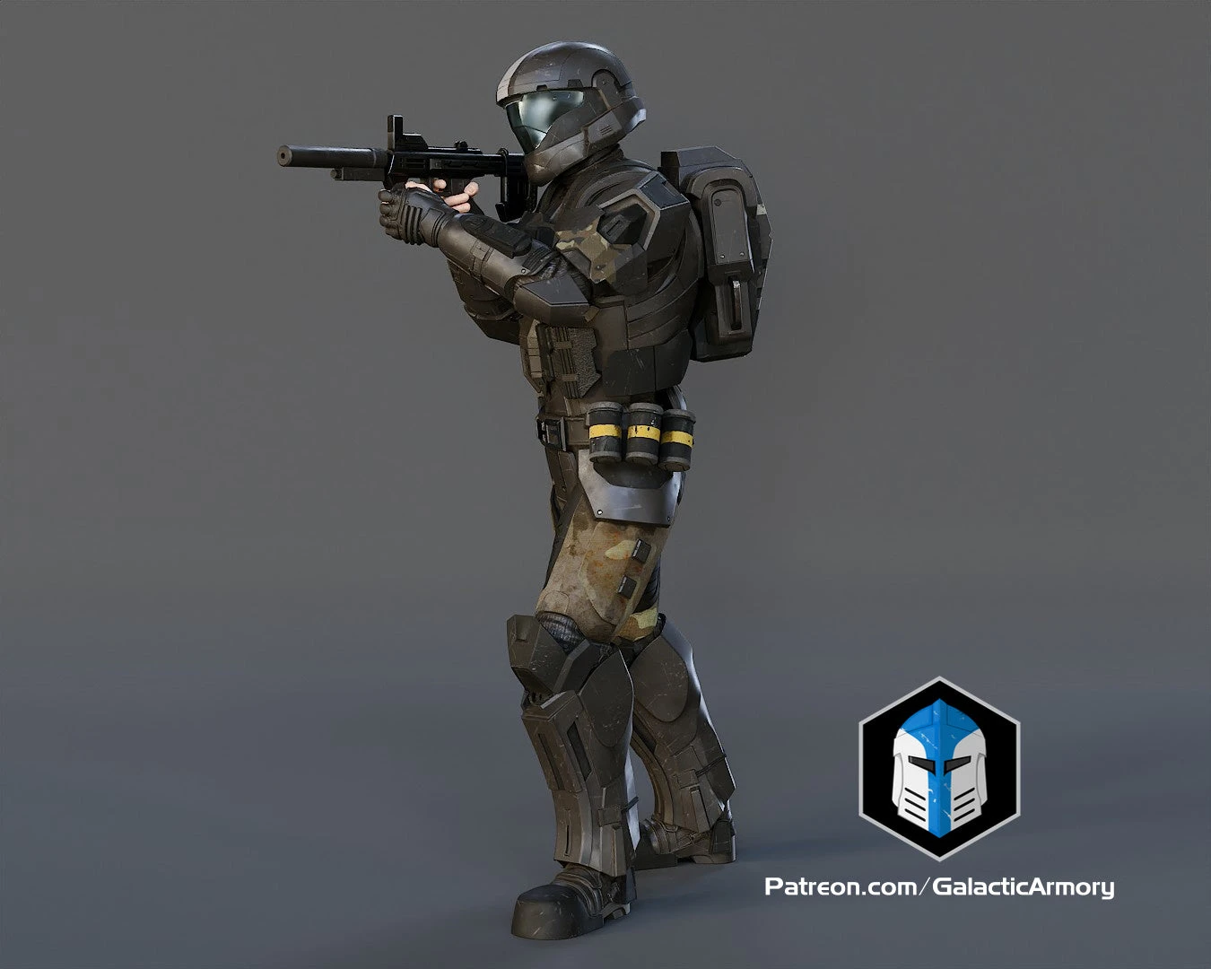 ODST Figurine - Pose 4 - 3D Print Files 6 ODST Figurine - Pose 4 - 3D Print Files - Image 4