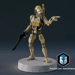 1:48 Scale Battle Droid Army - Officer Class - 3D Print Files -Galacticarmory Store OfficerDroid Freebie