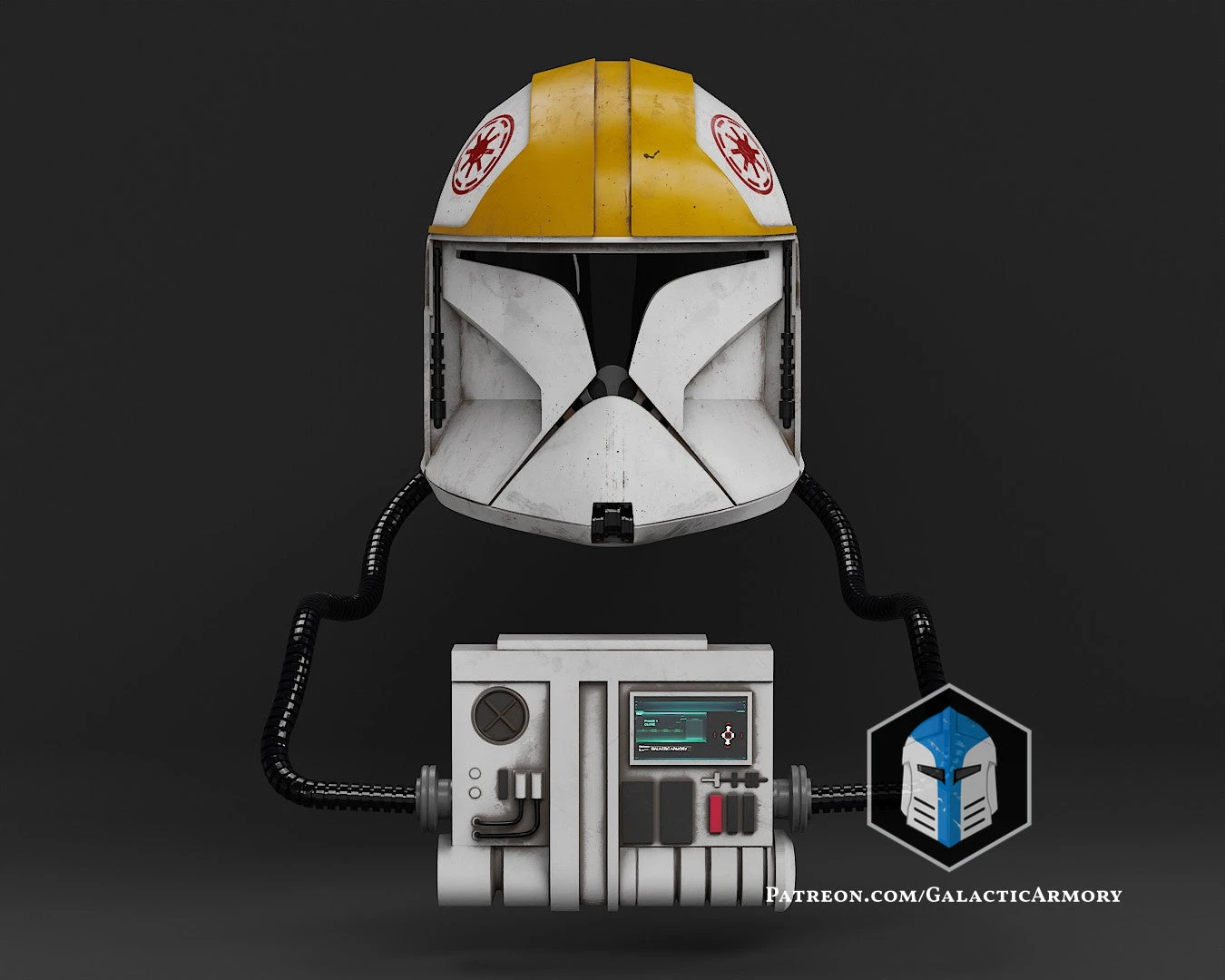 Phase 1 Clone Trooper Pilot Helmet - 3D Print Files 5 Phase 1 Clone Trooper Pilot Helmet - 3D Print Files - Image 3