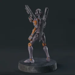 1:48 Scale Battle Droid Army - BX Commando Droids - 3D Print Files -Galacticarmory Store Pose1 Showcase 2