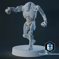 1:48 Scale Battle Droid Army - B2 Class - 3D Print Files -Galacticarmory Store Pose1 White