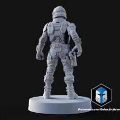 1:48 Scale UNSC Marine Miniatures - 3D Print Files -Galacticarmory Store Pose1 White 5