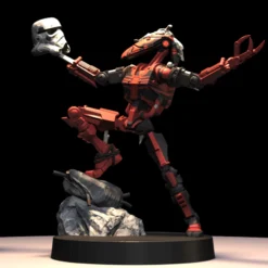 1:48 Scale Mr. Bones Miniatures - 3D Print Files -Galacticarmory Store Pose2 1