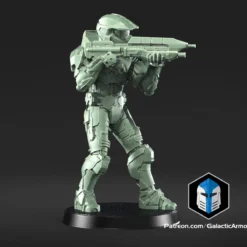 1:48 Scale Master Chief Miniatures - 3D Print Files -Galacticarmory Store Pose2