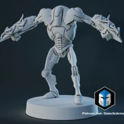 1:48 Scale Battle Droid Army - B2 Class - 3D Print Files -Galacticarmory Store Pose2 White