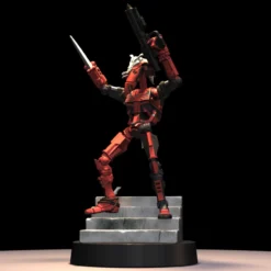 1:48 Scale Mr. Bones Miniatures - 3D Print Files -Galacticarmory Store Pose3 1