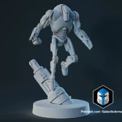 1:48 Scale Battle Droid Army - B2 Class - 3D Print Files -Galacticarmory Store Pose3 White