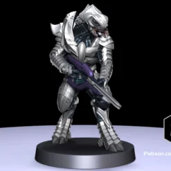 1:48 Scale Arbiter Miniatures - 3D Print Files -Galacticarmory Store Pose4 Color