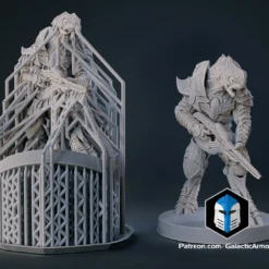 1:48 Scale Arbiter Miniatures - 3D Print Files -Galacticarmory Store Pose4wSupport