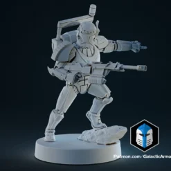 1:48 Scale Republic Commando Miniatures - 3D Print Files -Galacticarmory Store Pose7 Plain f5c82b7c 8d14 4ef8 94a3 506891a43f4b