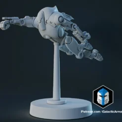 1:48 Scale Battle Droid Army - B2 Class - 3D Print Files -Galacticarmory Store Pose9 White