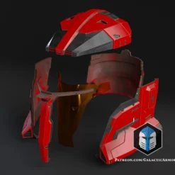 Praetorian Guard Spartan Helmet - 3D Print Files 16 Praetorian Guard Spartan Helmet - 3D Print Files -Galacticarmory Store PraetorianSpartanHelmetExploded