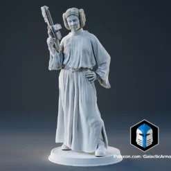 Princess Leia Figurine - Pose 2 - 3D Print Files -Galacticarmory Store PrincessLeiaFigurine Pose2