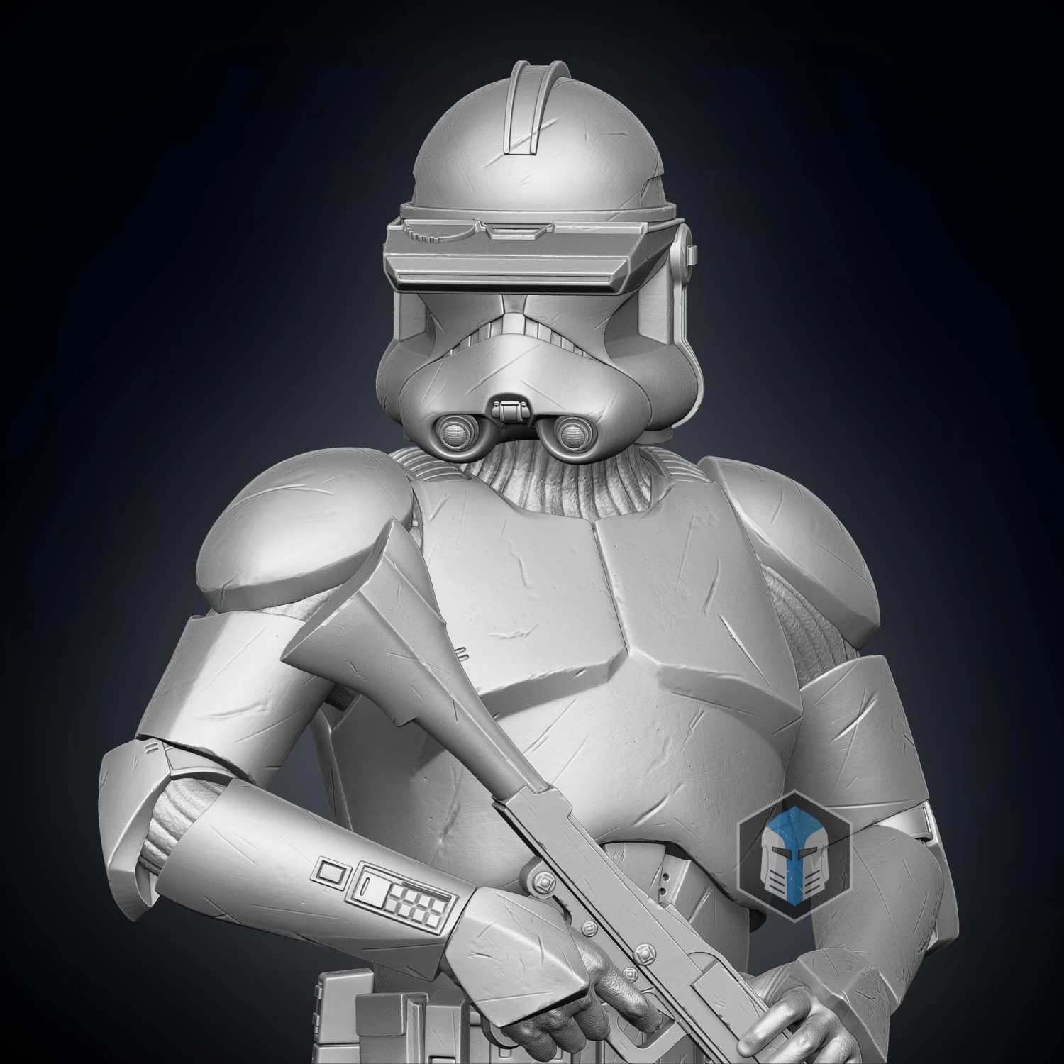 Clone Trooper Figurines - Pose 1 - 3D Print Files 11 Clone Trooper Figurines - Pose 1 - 3D Print Files - Image 9