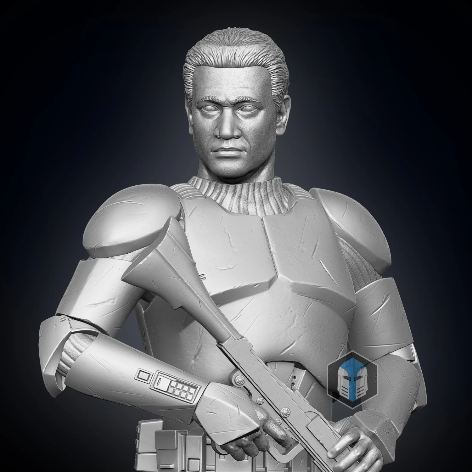 Clone Trooper Figurines - Pose 1 - 3D Print Files 12 Clone Trooper Figurines - Pose 1 - 3D Print Files - Image 10