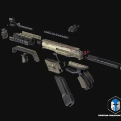 Apex R-99 SMG - 3D Print Files -Galacticarmory Store R 99SMG Exploded