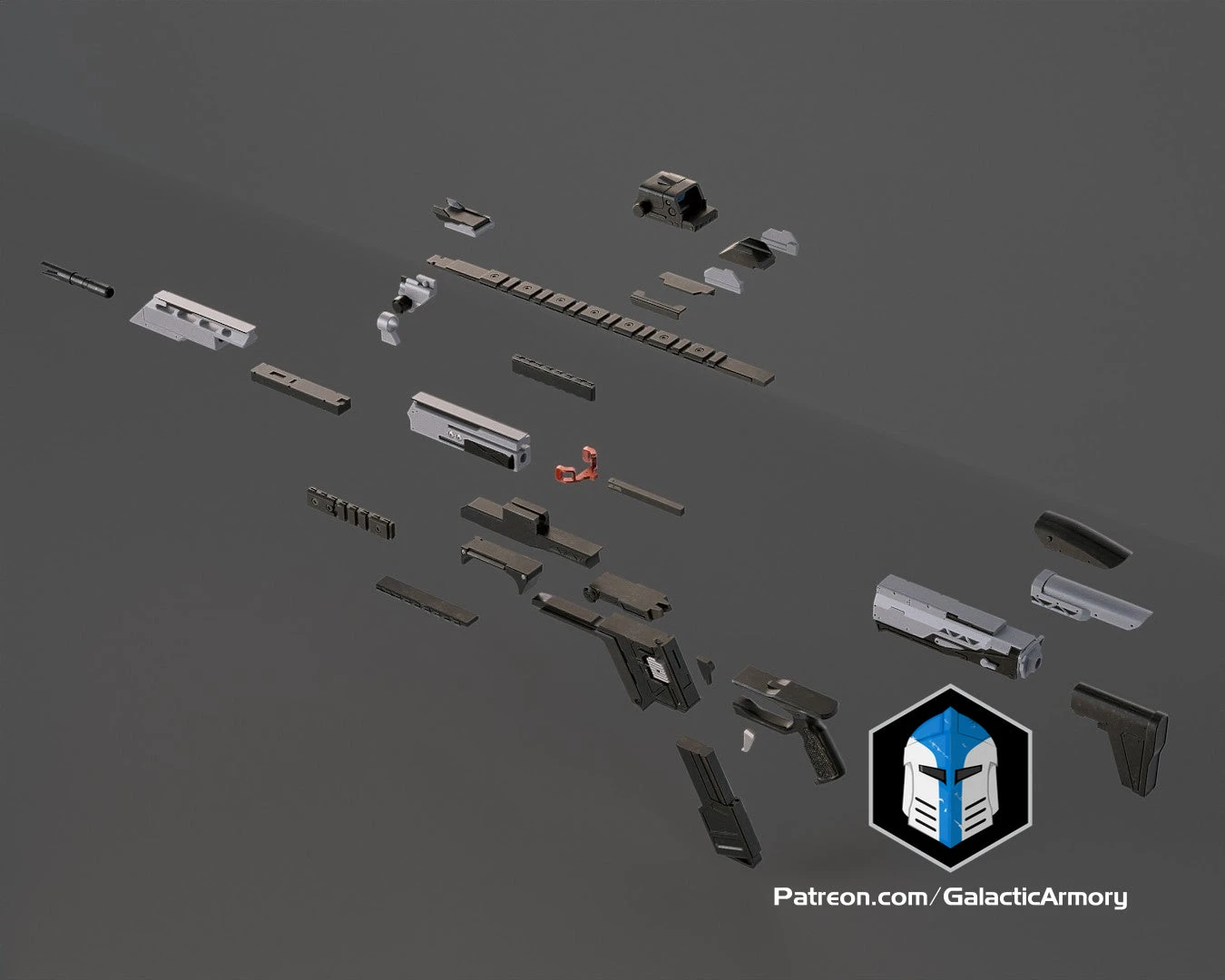 Titanfall R-201 Rifle - 3D Print Files 6 Titanfall R-201 Rifle - 3D Print Files - Image 4