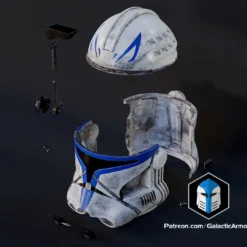 Realistic Captain Rex Armor - 3D Print Files -Galacticarmory Store RealisticCaptainRexHelmet AhsokaVersion Exploded
