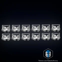 Realistic Captain Rex Helmet - 3D Print Files -Galacticarmory Store RealisticCaptainRexHelmet FrontVariants scaled