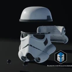 Rogue One Stormtrooper Helmet - 3D Print Files -Galacticarmory Store RogueOneStormtrooper Exploded