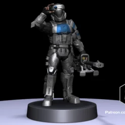 1:48 Scale Alpha 9 ODST Miniatures - 3D Print Files -Galacticarmory Store Romeo 1