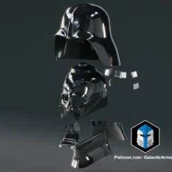 Revenge Of The Sith Darth Vader Helmet - 3D Print Files -Galacticarmory Store RotSDarthVaderHelmet Exploded