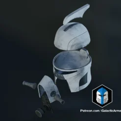 SCUBA Clone Trooper Helmet - 3D Print Files -Galacticarmory Store SCUBATrooperHelmet Exploded