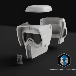 Scout Trooper Helmet - 3D Print Files -Galacticarmory Store ScoutTrooperHelmet Exploded