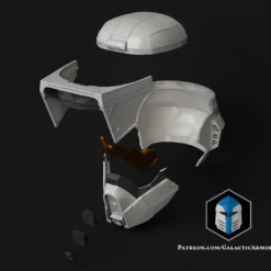 Scout Trooper Spartan Helmet - 3D Print Files -Galacticarmory Store ScoutTrooperSpartanHelmet Exploded