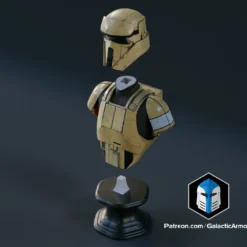 Shoretrooper Bust - 3D Print Files -Galacticarmory Store ShoretrooperBust Exploded