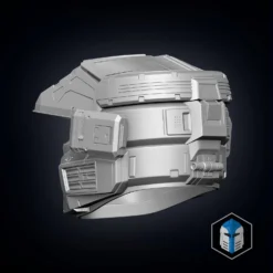 Spartan 125 - Kai Helmet - 3D Print Files -Galacticarmory Store Spartan125Kai BackPerspective scaled