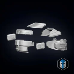 Spartan 125 - Kai Helmet - 3D Print Files -Galacticarmory Store Spartan125Kai Exploded1 scaled