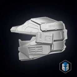 Spartan 125 - Kai Helmet - 3D Print Files -Galacticarmory Store Spartan125Kai Side