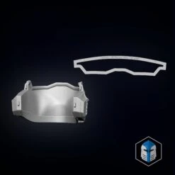 Spartan 125 - Kai Helmet - 3D Print Files -Galacticarmory Store Spartan125Kai VisorTemplate