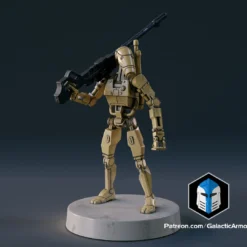 1:48 Scale Battle Droid Army - Specialist Class - 3D Print Files -Galacticarmory Store SpecialistDroid Freebie