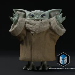 Standing Grogu - Arms Up - 3D Print Files -Galacticarmory Store StandingGrogu ArmsUp Standing