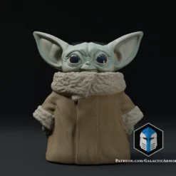 Standing Grogu - Arms At Side - 3D Print Files -Galacticarmory Store StandingGrogu ArmsatSide Sitting