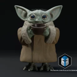 Standing Grogu - Bowl - 3D Print Files -Galacticarmory Store StandingGrogu Bowl