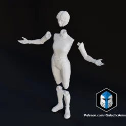 The Weapon Figurine - Pose 1 - 3D Print Files -Galacticarmory Store TheWeapon Pose1 Exploded