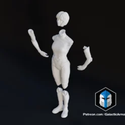 The Weapon Figurine - Pose 2 - 3D Print Files -Galacticarmory Store TheWeapon Pose2 Exploded