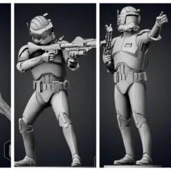 Commander Cody Figurine - BUNDLE - 3D Print Files