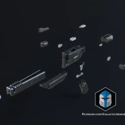 Westar Shotgun Blaster - 3D Print Files -Galacticarmory Store WestarShotgunExploded