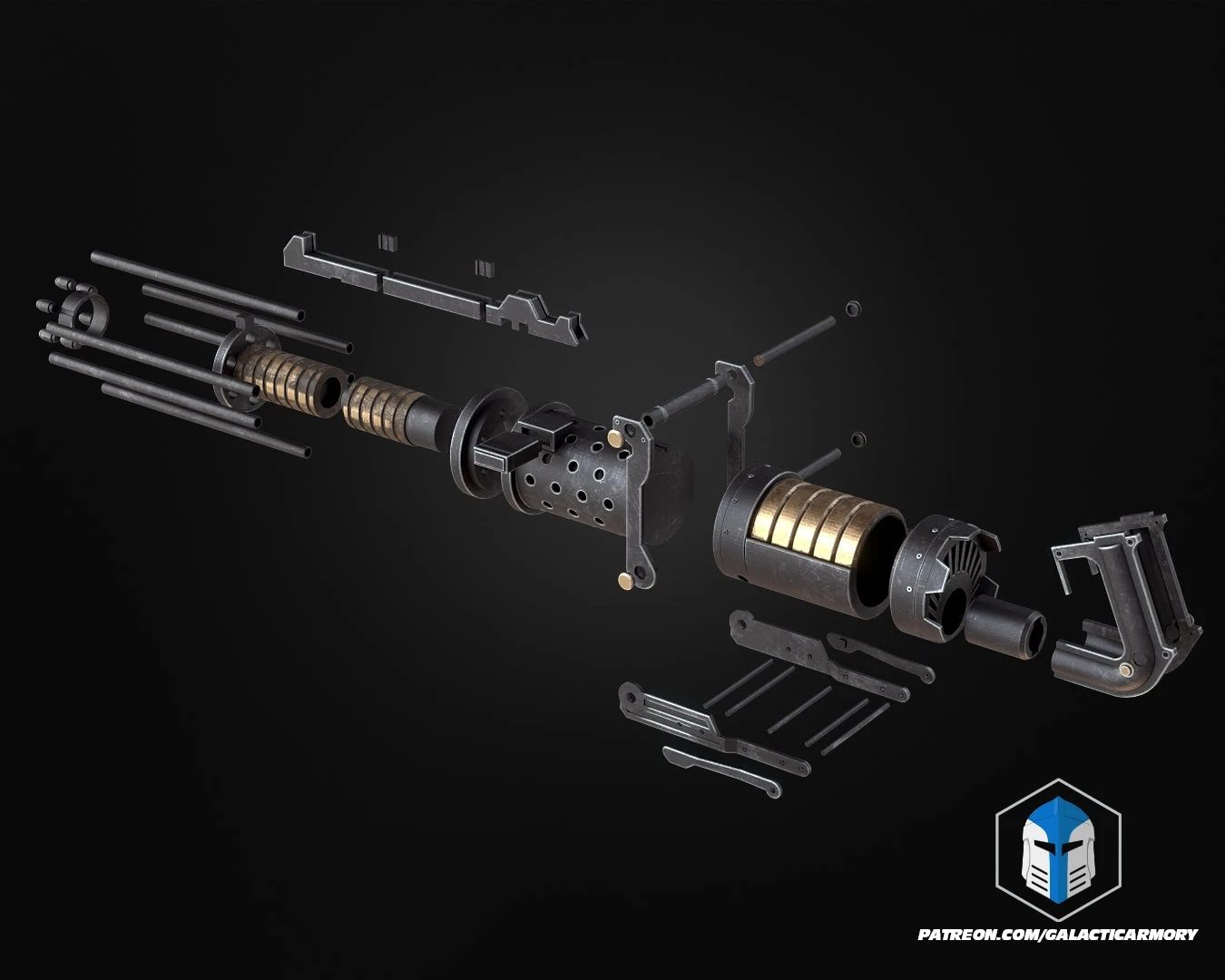 Z-6 Rotary Cannon - 3D Print Files 13 Z-6 Rotary Cannon - 3D Print Files - Image 11