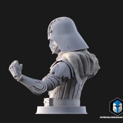 Damaged Darth Vader Bust - Pose 2 - 3D Print Files -Galacticarmory Store b20002